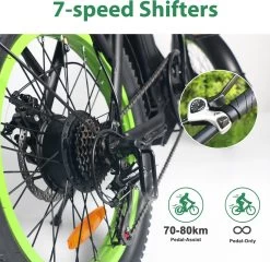 Merkloos Windgoo E20 Urban- Elektrische Fiets - E-bike - 20Inch - 12.5Ah - APP - Fat Tire - 7 Speed Shimano -Extreem Snel Rijden 1200x1168