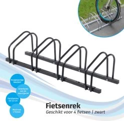 IVOL Fietsenrek 4 Fietsen 100 Cm PRO - Fietsenstandaard - Fiets Standaard - Zwart 11 IVOL Fietsenrek 4 Fietsen 100 Cm PRO - Fietsenstandaard - Fiets Standaard - Zwart -Extreem Snel Rijden 1200x1171 8