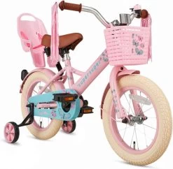 Supersuper Little Miss - Kinderfiets - Meisjesfiets - 14 Inch - Roze -Extreem Snel Rijden 1200x1175