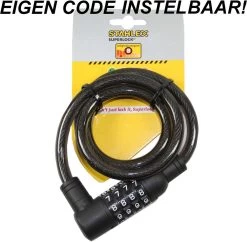 Stahlex Fietsslot Kabelslot Cijferslot 10mm X 1m Zwart -Extreem Snel Rijden 1200x1177 4