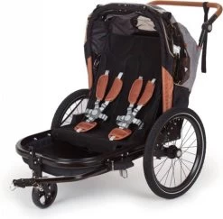 Bobike 2-in-1 Fietskar En Wandelwagen - Zwart/bruin -Extreem Snel Rijden 1200x1181 13