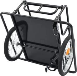 VidaXL Fietskar 130x73x48.5 Cm Staal Zwart -Extreem Snel Rijden 1200x1182 7