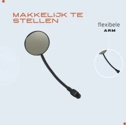 Fietsspiegel - Fietsspiegel EBike - Achteruitkijkspiegel - Flexibel - Flexibele Arm - Universele Verstelbare Fietsspiegel-Fiets Spiegel - Fietsspiegel Op Stuur - Electrische Fiets - -Extreem Snel Rijden 1200x1184 4