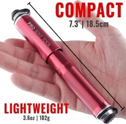 PRO BIKE TOOL Mini Luchtpomp Fiets, Fietspomp Voor Alle Ventielen (Presta & Schrader), Hoge Druk Tot 6,9 Bar / 100 PSI, Betrouwbare, Compacte & Lichtgewicht Framepomp, Pomp Voor Racefiets & Mountainbike. -Extreem Snel Rijden 1200x1185 7