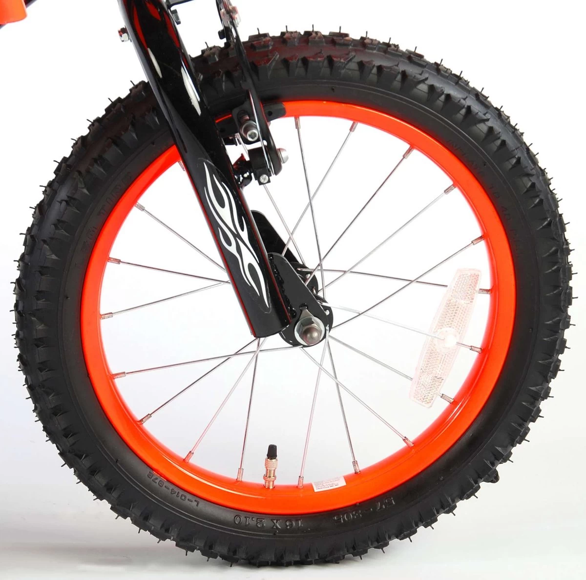 Volare Motorbike Kinderfiets - Jongens - 16 Inch - Oranje - 95% Afgemonteerd 14 Volare Motorbike Kinderfiets - Jongens - 16 Inch - Oranje - 95% Afgemonteerd - Afbeelding 12