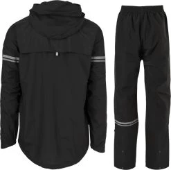 AGU Original Regenpak Essential - Zwart - M - Dames & Heren - Waterdicht & Ademend -Extreem Snel Rijden 1200x1189 9