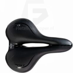 Voltano City / Tour Fietszadel - Comfortabel Gel Zadel - Met Uitsparing - Unisex - Zwart - Elastomeren Vering Voor Extra Comfort -Extreem Snel Rijden 1200x1190 8