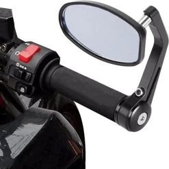 Bar End Spiegels - Motor Spiegels - Stuurspiegel - Universeel - 7/8 ''22mm - Zwart -Extreem Snel Rijden 1200x1193 2