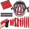 Merkloos Foam Pads Setje - Rood - Fietshelm Inleg Bescherming - Klittenband + Lijm - Inner Padding Voering Voor Helm - 27-delige Set -Extreem Snel Rijden 1200x1193 8