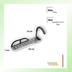 Merkloos Fiets Ophangsysteem -fietshaak- Muurbeugel Fiets- Ophangbeugel Fiets-Fietsbeugel Muur- Geschikt Voor Mountainbikes En Racefietsen- Max 30 Kg- Incl. Montagemateriaal Met Potlood- Geschikt Voor Stevige/gladde Muur 17 Merkloos Fiets Ophangsysteem -fietshaak- Muurbeugel Fiets- Ophangbeugel Fiets-Fietsbeugel Muur- Geschikt Voor Mountainbikes En Racefietsen- Max 30 Kg- Incl. Montagemateriaal Met Potlood- Geschikt Voor Stevige/gladde Muur -Extreem Snel Rijden 1200x1198 17