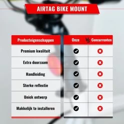 Airtag Bike Mount Compatibel Met Apple AirTag Fietsmontage Reflector Antidiefstal Tracering Zwart Montagegereedschap Fiets AppleAirtag AirTag Fiets -Extreem Snel Rijden 1200x1200 1009