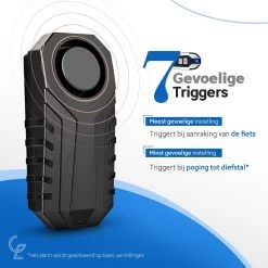 Merkloos Fietsalarm Met Afstandsbediening – Waterdicht – Fietsslot – SOS Geluid – Geschikt Voor Fiets & E Bike – Alarmsysteem – Scooter Alarm - Zwart -Extreem Snel Rijden 1200x1200 1038