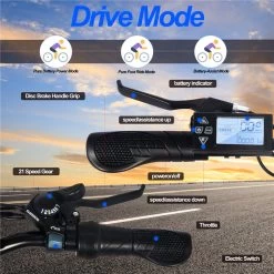 Elektrische Fiets E-Fietsen | E-bike- 26 Inch - Volwassen 250w Elektrische Fiets Volwassen-BK1-Wit -Extreem Snel Rijden 1200x1200 104