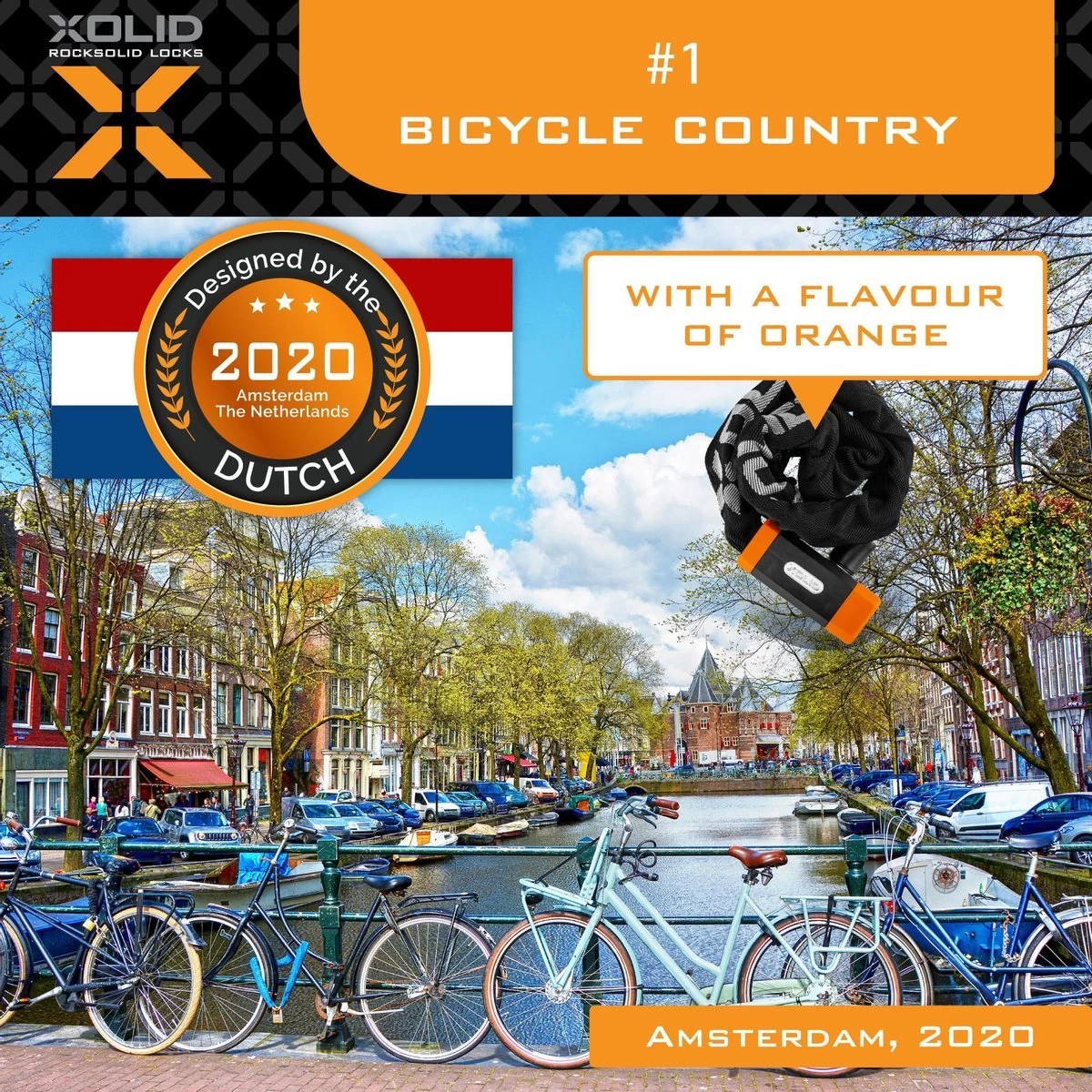 Xolid Kettingslot Fiets - Reflective Fietsslot Ketting - Slot 120CM 7 Xolid Kettingslot Fiets - Reflective Fietsslot Ketting - Slot 120CM - Afbeelding 5