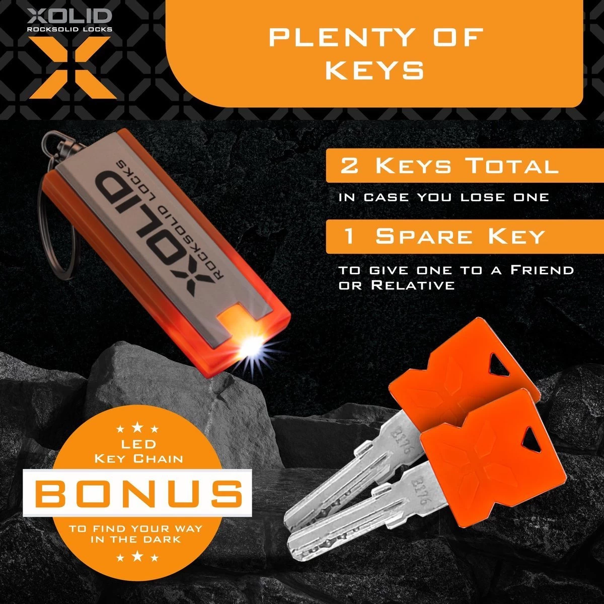 Xolid Kettingslot Fiets - Reflective Fietsslot Ketting - Slot 120CM 8 Xolid Kettingslot Fiets - Reflective Fietsslot Ketting - Slot 120CM - Afbeelding 6