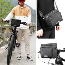 WHEEL UP D21 - Waterdichte Tas Voor Aan De Fiets - Fiets Tas Stuurtas Met Smartphone Houder – Waterdicht – Fietstas Stuur – Smartphone Houder Fiets – T/M 6.5 Inch - Zwart -Extreem Snel Rijden 1200x1200 1130