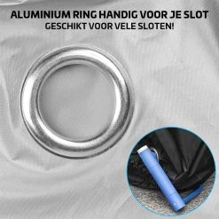 Nince Fietshoes Universeel Voor Alle Fietsen - Waterdicht 210D Oxford - Fiets Hoes Voor 2 Fietsen - Incl. Opbergzak - Zilver -Extreem Snel Rijden 1200x1200 1243