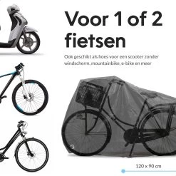 Dyken Fietshoes - Universele Fietsbeschermhoes - Waterdicht - Voor Fietsen En (kleine) Scooters - 300D Oxford - 1-2 Fietsen -Extreem Snel Rijden 1200x1200 1251