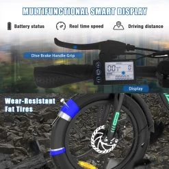 HITWAY Elektrische Fiets - E-Bike - 20 Inch- Fatbike - 250 W- Shimano 7 Versnellingen -Extreem Snel Rijden 1200x1200 127