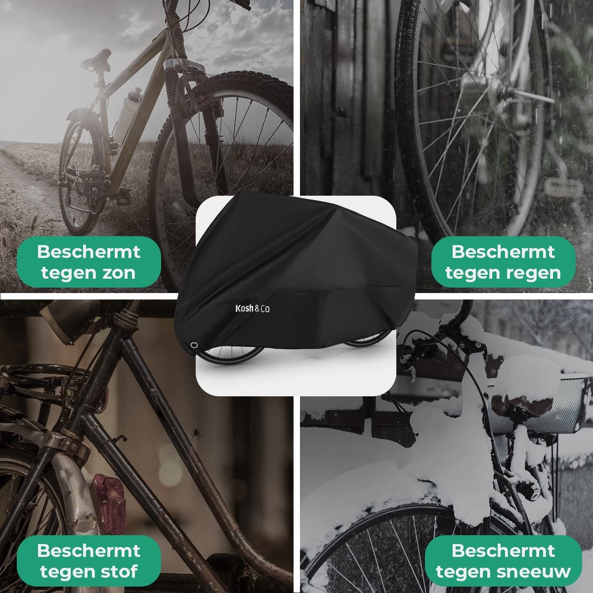 Merkloos Fietshoes Voor 2 Fietsen - Fietshoes Waterdicht - XL - Incl. Gratis Zakje & Zadelhoes 5 Merkloos Fietshoes Voor 2 Fietsen - Fietshoes Waterdicht - XL - Incl. Gratis Zakje & Zadelhoes - Afbeelding 3