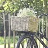 Rieten Fietsmand - 50×40×30cm - Fietsmand Rotan Van Vergrijsd Rotan – Groot - Het Mandenhuys