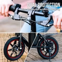 Windgoo B20 V3 - Elektrische Vouwfiets - E Bike - 250W 7.8Ah Batterij - APP IOS Android - 14 Inch - 25 KM/H - Zwart -Extreem Snel Rijden 1200x1200 137