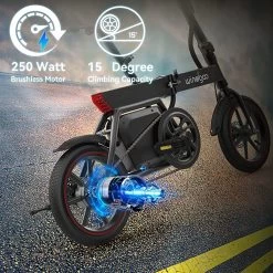 Windgoo B20 V3 - Elektrische Vouwfiets - E Bike - 250W 7.8Ah Batterij - APP IOS Android - 14 Inch - 25 KM/H - Zwart -Extreem Snel Rijden 1200x1200 138