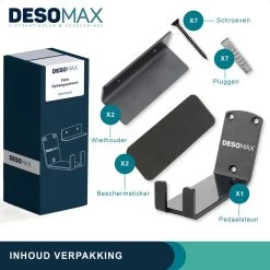 Merkloos Fiets Ophangsysteem Ophangbeugel En Muurbeugel DesoMax® Muurhaak - Muurbevestiging Voor Pedaal Aan De Muur - Wandhouder -Extreem Snel Rijden 1200x1200 1380