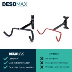 Fiets Ophangsysteem Ophangbeugel En Muurbeugel DesoMax® Muurhaak - Muurbevestiging Voor Het Frame - Wandhouder -Extreem Snel Rijden 1200x1200 1401