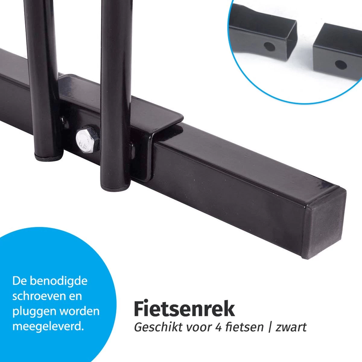 IVOL Fietsenrek 4 Fietsen 100 Cm PRO - Fietsenstandaard - Fiets Standaard - Zwart 8 IVOL Fietsenrek 4 Fietsen 100 Cm PRO - Fietsenstandaard - Fiets Standaard - Zwart - Afbeelding 6