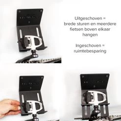 Flowter® Trapper Hanger - Fiets Ophangsysteem Aan De Trapper - Fiets Ophangbeugel - Universele Fiets Muurbeugel - Fietsbeugel Met Gratis Wieldragers+ -Extreem Snel Rijden 1200x1200 1422