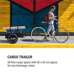 Klarfit Cargo Bull Aanhangwagen - Bagagefietskar - Fietsaanhanger - 50 Liter Laadruimte - 16" Luchtbanden - Voor Max. 40 Kg Lading -Extreem Snel Rijden 1200x1200 1461