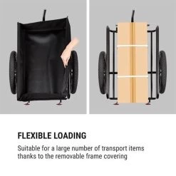 Klarfit Cargo Bull Aanhangwagen - Bagagefietskar - Fietsaanhanger - 50 Liter Laadruimte - 16" Luchtbanden - Voor Max. 40 Kg Lading -Extreem Snel Rijden 1200x1200 1462
