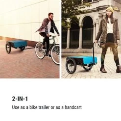 Klarfit Cargo Bull Aanhangwagen - Bagagefietskar - Fietsaanhanger - 50 Liter Laadruimte - 16" Luchtbanden - Voor Max. 40 Kg Lading -Extreem Snel Rijden 1200x1200 1463