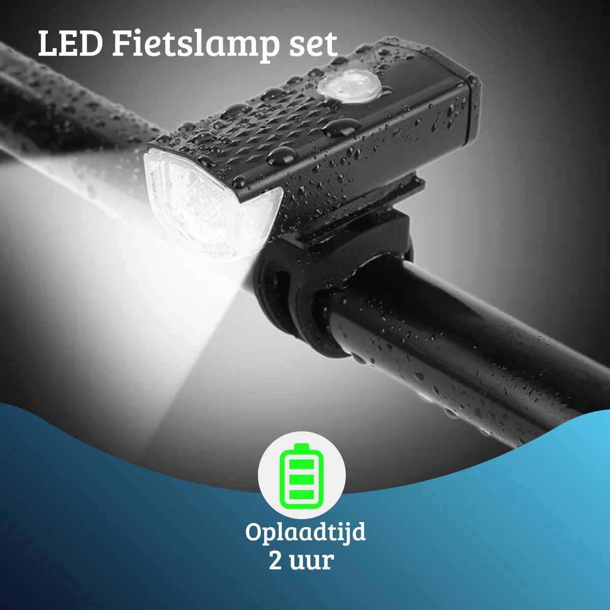 Quled Fietsverlichting USB Oplaadbaar - Oplaadbare USB Led Fietslamp - Voorlicht & Achterlicht - Waterdicht 6 Quled Fietsverlichting USB Oplaadbaar - Oplaadbare USB Led Fietslamp - Voorlicht & Achterlicht - Waterdicht - Afbeelding 4