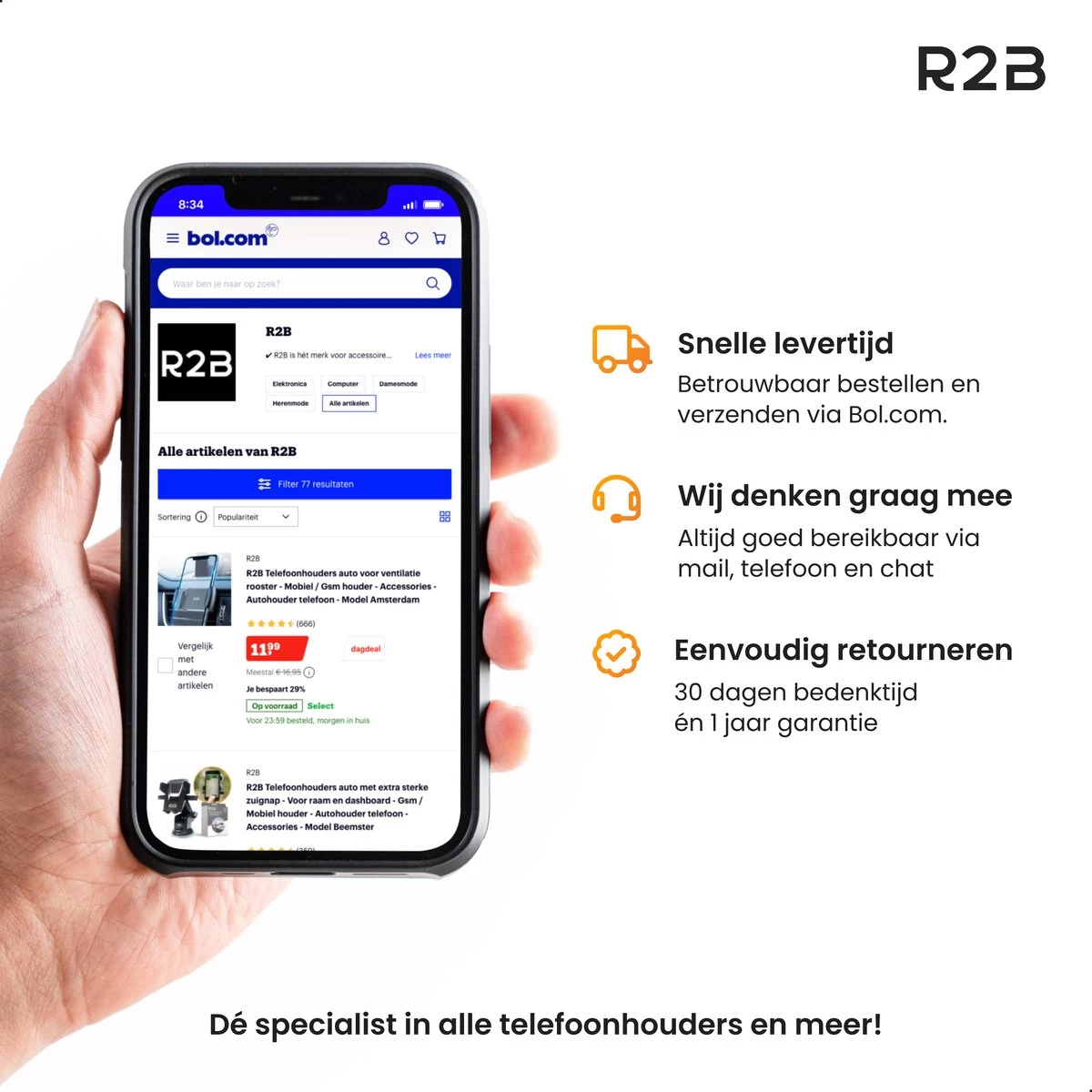 R2B® Telefoonhouder Fiets Waterdicht Met 360 Graden Rotatie - Ook Voor Scooter & Motor - Gsm Houder - Model Den Haag - Zwart/Rood - Accessoires - Fietshouder Smartphone Mobiel 12 R2B® Telefoonhouder Fiets Waterdicht Met 360 Graden Rotatie - Ook Voor Scooter & Motor - Gsm Houder - Model Den Haag - Zwart/Rood - Accessoires - Fietshouder Smartphone Mobiel - Afbeelding 10