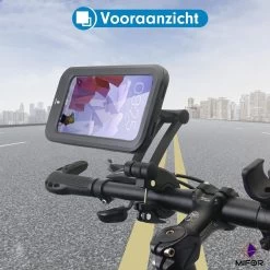 MIFOR® Fiets Telefoonhouder, Waterdichte Smartphonehouder Met Touchscreen, 360 ° Draaibaar, In Hoogte Verstelbaar Voor IPhone Samsung Galaxy Huawei - UNIVERSEEL - Fietsmotor, Zwart -Extreem Snel Rijden 1200x1200 1577