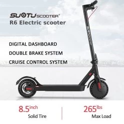 Suotu Elektrische Step R6 - 8.5" Wielen - 25km/u - 25 Bereik - Instelbaar Snelheid Via APP - Zwart 18 Suotu Elektrische Step R6 - 8.5" Wielen - 25km/u - 25 Bereik - Instelbaar Snelheid Via APP - Zwart -Extreem Snel Rijden 1200x1200 238
