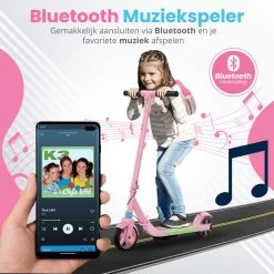 Stay-on Kes 1 Roze - Elektrische Step Voor Kinderen Met Bluetooth Speaker En Led Color Lights - Met Nederlandse Handleiding -Extreem Snel Rijden 1200x1200 264