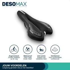 Fietszadel Voor Dames En Heren DesoMax Sport Comfortabel Gel Zadel - Unisex - Sport Design - Zwart - MTB En Race Geschikt. -Extreem Snel Rijden 1200x1200 301