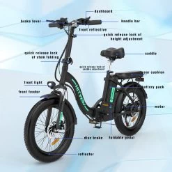 HITWAY Elektrische Fiets - E-Bike - 20 Inch Fatbike - 250 W- Shimano 7 Versnellingen -Extreem Snel Rijden 1200x1200 31