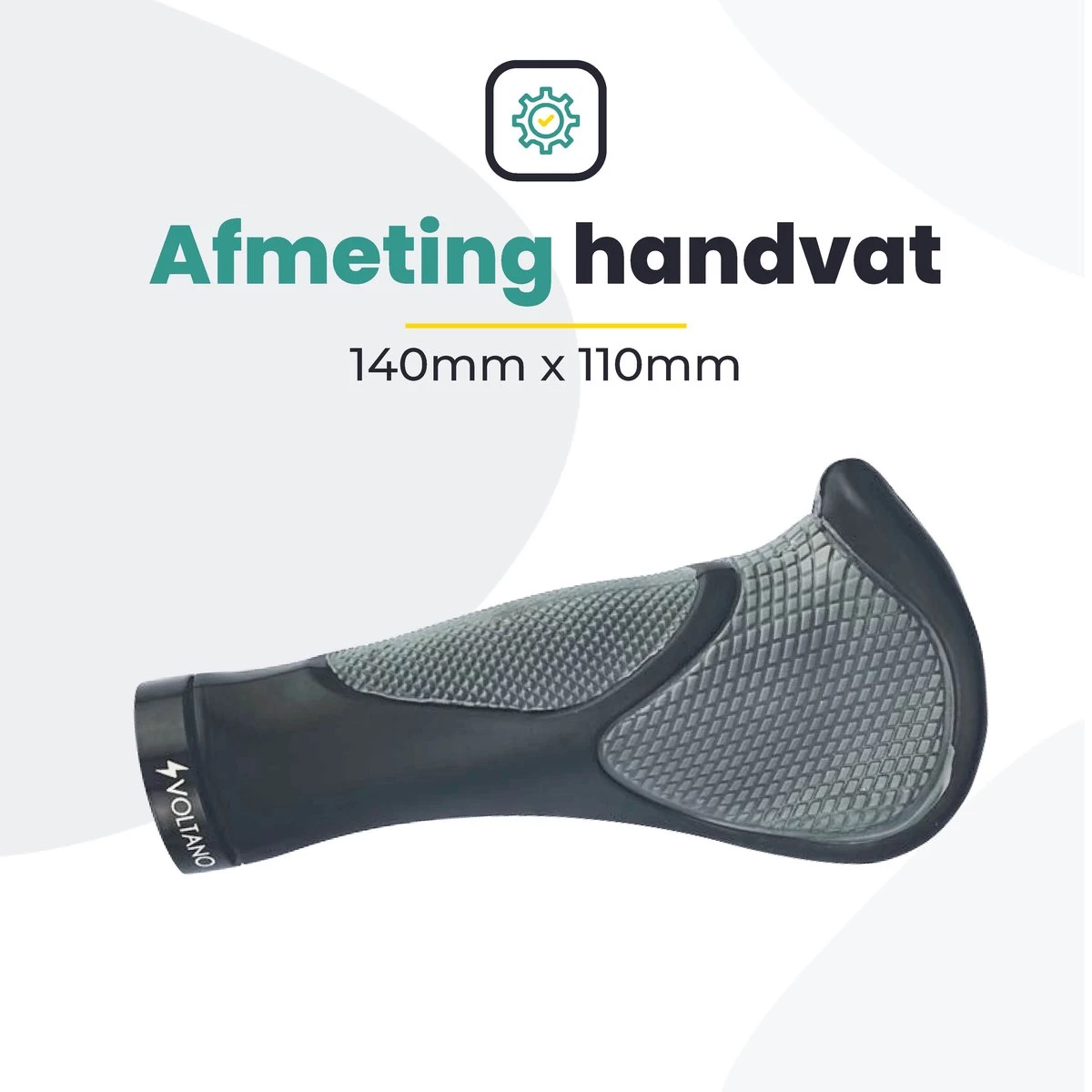 Voltano Ergonomisch Gevormde Fiets Handvatten - Handvat Eenvoudig En Stevig Vastzetten Met Imbus - Inclusief Bevestigingsmateriaal - Anti Plak Coating - Verhoogde Grip Fietshandvatten 9 Voltano Ergonomisch Gevormde Fiets Handvatten - Handvat Eenvoudig En Stevig Vastzetten Met Imbus - Inclusief Bevestigingsmateriaal - Anti Plak Coating - Verhoogde Grip Fietshandvatten - Afbeelding 7
