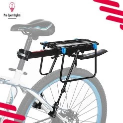 Mountainbike Bagagedrager En Spatbord - Fiets Rek Achter Met QR - Pro Sport Lights - MTB/ Racefiets Fietszadeldrager -Extreem Snel Rijden 1200x1200 342
