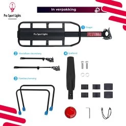 Mountainbike Bagagedrager En Spatbord - Fiets Rek Achter Met QR - Pro Sport Lights - MTB/ Racefiets Fietszadeldrager -Extreem Snel Rijden 1200x1200 346