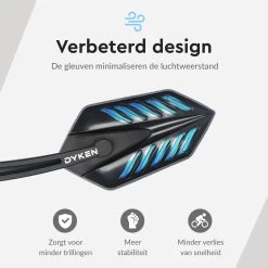 Dyken Fietsspiegel Links - Achteruitkijkspiegel Op Stuur - Fietsspiegel Ebike - Fiets Spiegel -Extreem Snel Rijden 1200x1200 361