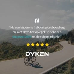 Dyken Fietsspiegel Links - Achteruitkijkspiegel Op Stuur - Fietsspiegel Ebike - Fiets Spiegel -Extreem Snel Rijden 1200x1200 365