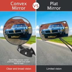 Zacro 2 Pack Fietsspiegel Ebike- Fietsbel- Veiligheidsspiegel- 360° Verstelbare En Draaibare Fietsspiegel– Universeel- Zwart -Extreem Snel Rijden 1200x1200 391