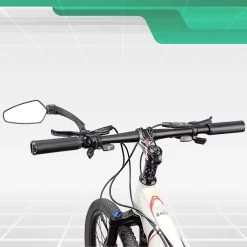 Merkloos Fietsspiegel + Reflectiestrip - Links - E-bike - Verstelbaar 360 Graden - Zwart -Extreem Snel Rijden 1200x1200 414