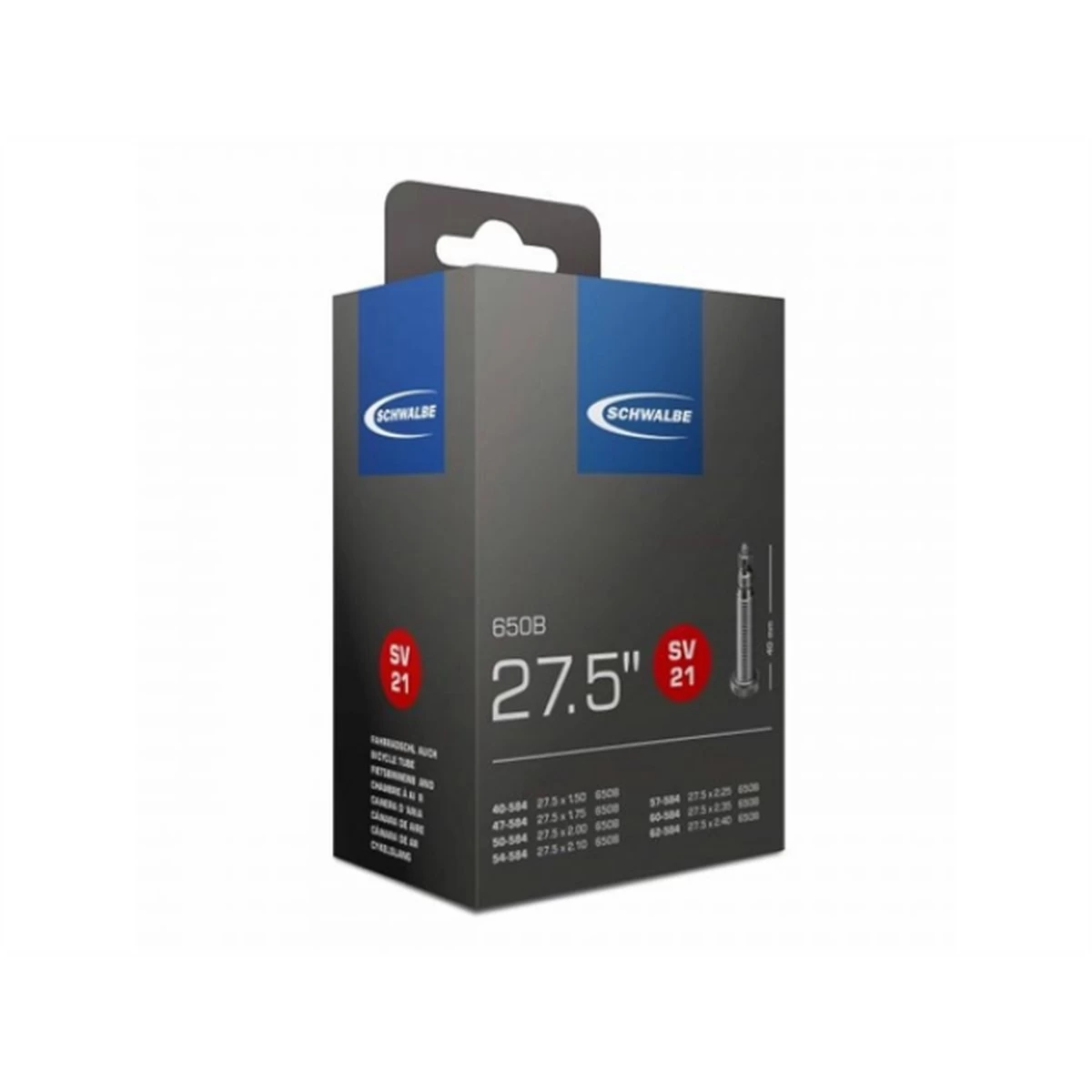 Schwalbe Binnenband 27,5 X 1.50/2.40 (40/62-584) Fv 40 Mm 9 Schwalbe Binnenband 27,5 X 1.50/2.40 (40/62-584) Fv 40 Mm - Afbeelding 7