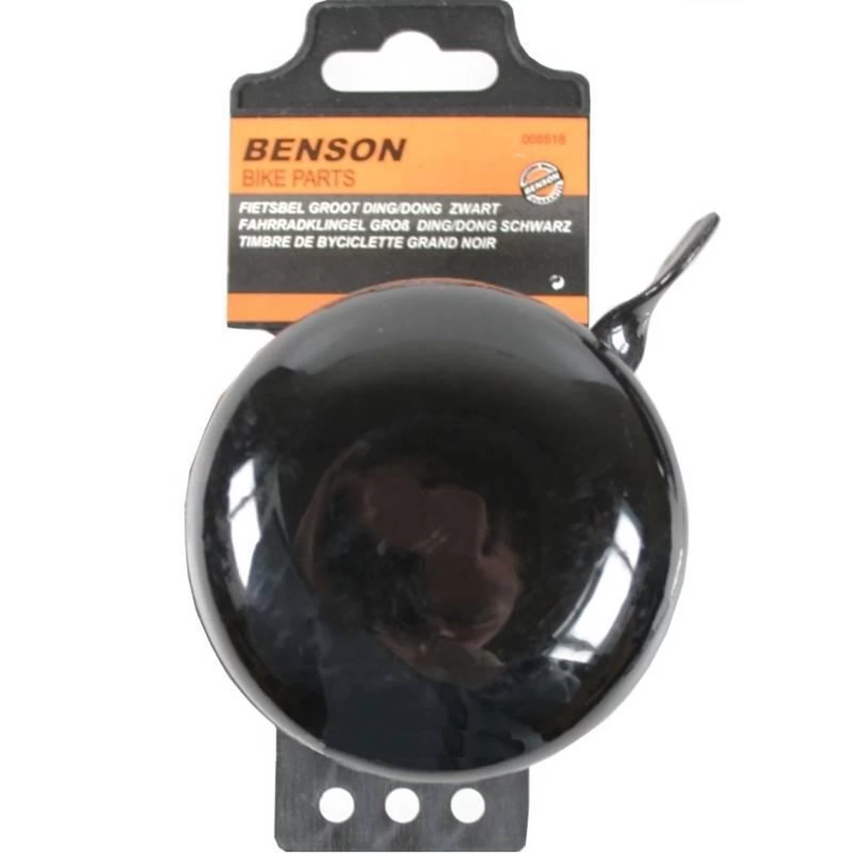 Benson Fietsbel - Ding - Ding - Groot - 75 Mm - Zwart 4 Benson Fietsbel - Ding - Ding - Groot - 75 Mm - Zwart - Afbeelding 2